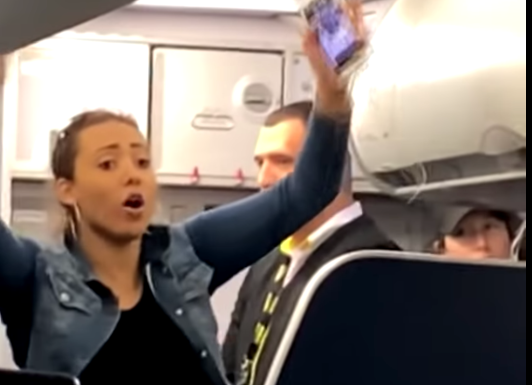 Unruly Passenger Makes A Scene On Airplane- Does This When Everyone ...